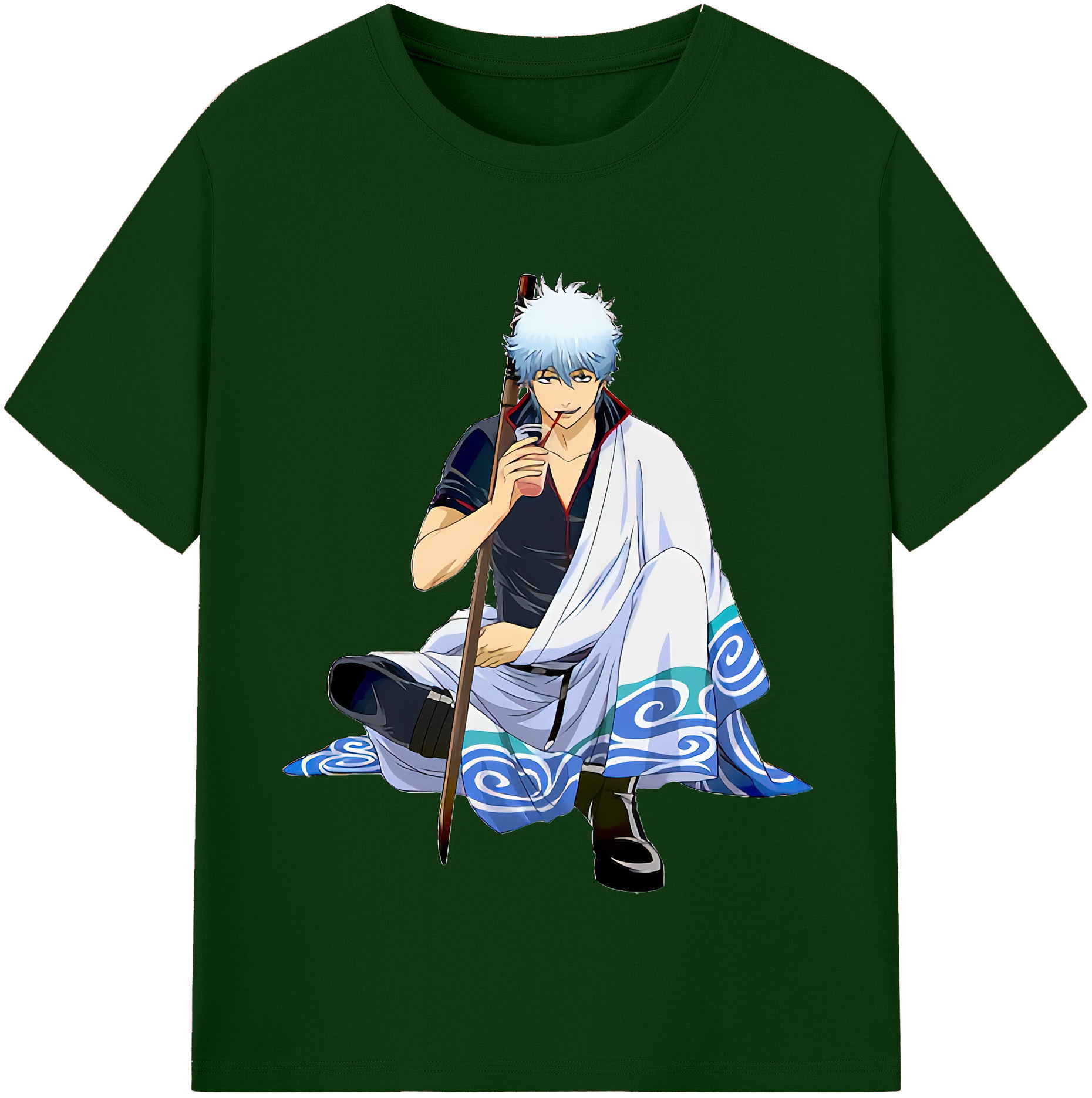 （画像用） ぎんたま 坂田銀時（さかたぎんとき） 神楽 志村新八（しむら しんぱち） GINTAMA Sakata Gintoki Kagura Shimura Shinpachi 綿100％半袖Tシャツ（フロントプリント）
